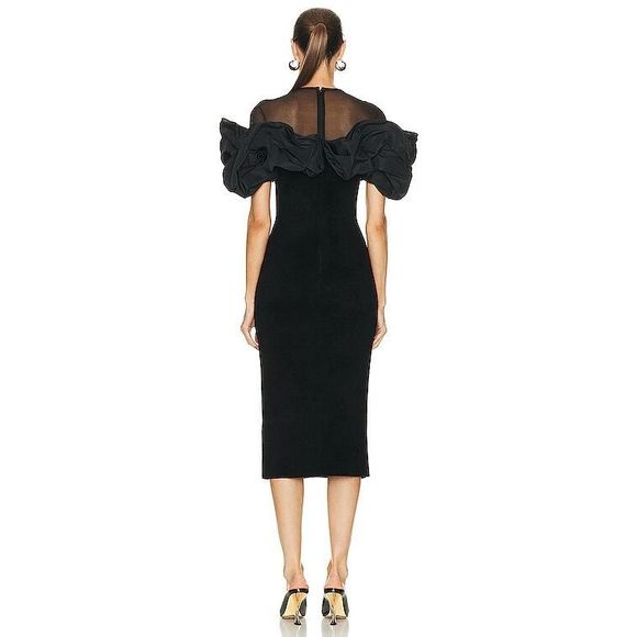 ALEXANDER MCQUEEN Balloon sleeves maxi dress - Picture 3 of 13